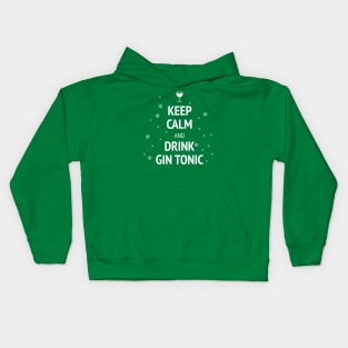 Keep calm and drink gin tonic Kids Hoodie